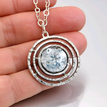 Load image into Gallery viewer, Hadar Designers Roman Glass Pendant Handmade 925 Sterling Silver (as 150666)