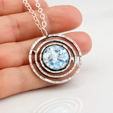 Load image into Gallery viewer, Hadar Designers Roman Glass Pendant Handmade 925 Sterling Silver (as 150666)