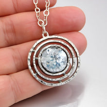 Load image into Gallery viewer, Hadar Designers Roman Glass Pendant Handmade 925 Sterling Silver (as 150666)