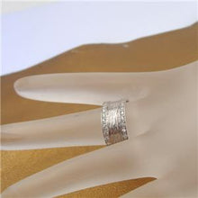 Load image into Gallery viewer, Hadar Designers Sterling Silver White Zircon Band Ring 6,7,8,8.5,9 Handmade()y