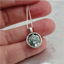 Load image into Gallery viewer, Hadar Designer Handmade 925 Silver Roman Glass Star of David  2 in 1 Pendant (as