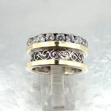 Load image into Gallery viewer, Hadar Designers 9k Yellow Gold 925 Silver Zircon Ring, Handmade(Ms