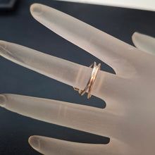 Load image into Gallery viewer, Opalite Ring size 6, 6.5 Sterling Silver Charming Handmade Hadar Designers(sp) Y