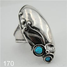 Load image into Gallery viewer, Blue opal ring 925 silver handmade impressive 7, 7.5 Hadar Designers (h 170)Last