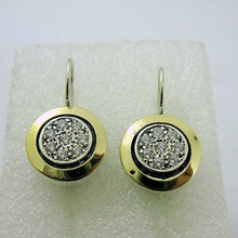 Load image into Gallery viewer, Hadar Designers White Zircon Pendant 9k Yellow Gold Sterling Silver (MS 1290)y