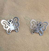 Load image into Gallery viewer, Butterfly Stud Earrings 925 Sterling Silver Handmade Art Hadar Designers () Last