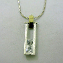 Load image into Gallery viewer, Hadar Designers Pendant White Zircon 9k Yellow Gold Sterling Silver (MS 1526) y