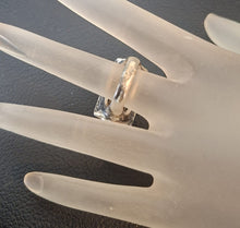 Load image into Gallery viewer, Gold Filigree Ring Sterling Silver sz 6,5, 7 Handmade Hadar Designers () LAST