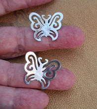 Load image into Gallery viewer, Butterfly Stud Earrings 925 Sterling Silver Handmade Art Hadar Designers () Last