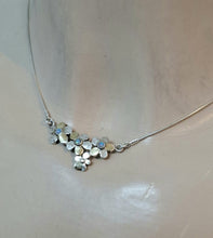 Load image into Gallery viewer, Blue Opal Necklace Pendant Floral 9k Gold 925 Silver Handmade Hadar Designers ()Last