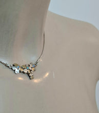 Load image into Gallery viewer, Blue Opal Necklace Pendant Floral 9k Gold 925 Silver Handmade Hadar Designers ()Last