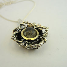 Load image into Gallery viewer, Hadar Designers Labradorite Pendant 9k Yellow Gold 925 Silver Handmade (MS 1591)