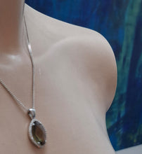 Load image into Gallery viewer, Smokey Zircon Pendant 925 Sterling Silver Art Gift Hadar Designers () Last