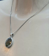 Load image into Gallery viewer, Smokey Zircon Pendant 925 Sterling Silver Art Gift Hadar Designers () Last