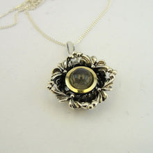 Load image into Gallery viewer, Hadar Designers Labradorite Pendant 9k Yellow Gold 925 Silver Handmade (MS 1591)