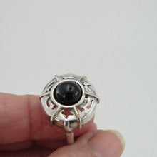 Load image into Gallery viewer, Hadar Designers Onyx Ring 9k yellow Gold 925 Silver 6,7,8,9 Handmade (H 123)8y
