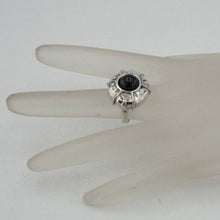 Load image into Gallery viewer, Hadar Designers Onyx Ring 9k yellow Gold 925 Silver 6,7,8,9 Handmade (H 123)8y