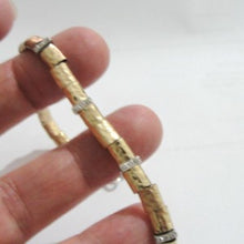 Load image into Gallery viewer, Zircon Bracelet 14k Yellow Gold F 925 Sterling Silver Hadar Designers (Ib235