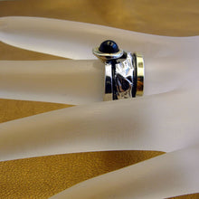 Load image into Gallery viewer, Hadar Designers Red Garnet Ring 7,8,9,10 Handmade 9k Yellow Gold 925 Silver (MS)