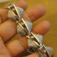 Load image into Gallery viewer, Hadar Designers Earrings 9K Yellow Gold Sterling Silver Zircon Handmade Art (MS)