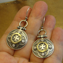 Load image into Gallery viewer, Zircon Earrings 9k Yellow Gold Sterling Silver Impressive Hadar Designers(Ms) Y