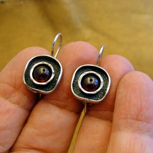 Load image into Gallery viewer, Hadar Designers Red Garnet Earrings 925 Sterling Silver Handmade Art (ms 1608s)y