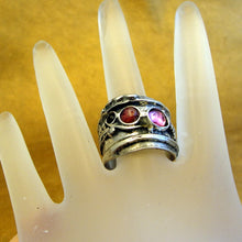 Load image into Gallery viewer, Hadar Designers Pink Tourmaline Ring 925 Sterling Silver 7,8,9,9.5 Handmade(H)y