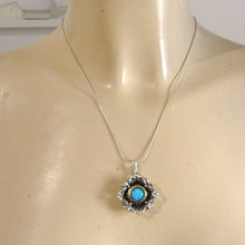 Load image into Gallery viewer, Hadar Designers Blue Opal Pendant 9k Yellow Gold 925 Silver Handmade (MS 1591)y