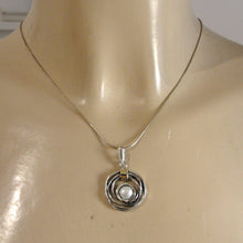 Load image into Gallery viewer, Hadar Designers 9k Yellow Gold Sterling Silver White Pearl Pendant (ms 1447)y