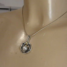 Load image into Gallery viewer, Hadar Designers 9k Yellow Gold Sterling Silver White Pearl Pendant (ms 1447)y