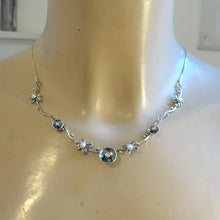 Load image into Gallery viewer, Hadar Designers Pearl Zircon Necklace 925 Sterling Silver Artist Handmade (MS) y