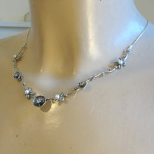 Load image into Gallery viewer, Hadar Designers Pearl Zircon Necklace 925 Sterling Silver Artist Handmade (MS) y