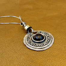 Load image into Gallery viewer, Red Garnet Pendant 9k Yellow Gold 925 Silver Handmade Hadar Designers  (ms 1203)y