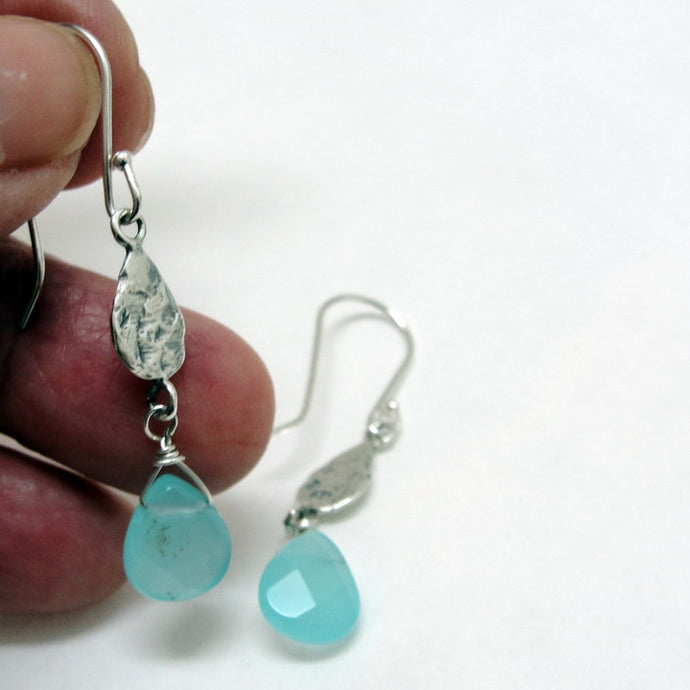 Blue Ocean Q Earrings Drop Dangle 925 Sterling Silver Art Hadar Designers (as)
