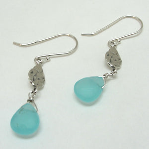 Blue Ocean Q Earrings Drop Dangle 925 Sterling Silver Art Hadar Designers (as)