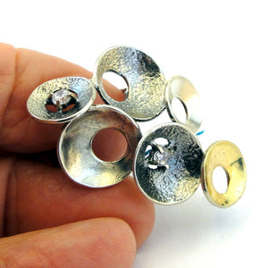 Zircon Ring 9k Yellow Gold Sterling Silver 6,7,8,9,10 Hadar Designers(MS 1424)6y