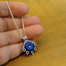 Load image into Gallery viewer, Hadar Designers Blue Lapis Lazuli pendant 925 sterling silver handmade art (h) y