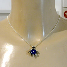 Load image into Gallery viewer, Hadar Designers Blue Lapis Lazuli pendant 925 sterling silver handmade art (h) y