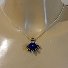 Load image into Gallery viewer, Hadar Designers Blue Lapis Lazuli pendant 925 sterling silver handmade art (h) y