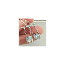 Load image into Gallery viewer, Roman Glass Earrings 925 Sterling Silver Handmade Art Hadar Designers (as 400407