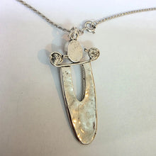 Load image into Gallery viewer, Large Baltic Amber Pendant 925 Sterling Silver Handmade Hadar Designers (H) LAST