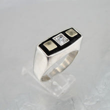 Load image into Gallery viewer, Hadar Designers Zircon Ring 9k Yellow Gold 925 Silver 6,7,8,9 Handmade (S 2648)