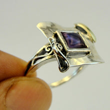 Load image into Gallery viewer, Hadar Designers Blue Topaz Earrings 9k Yellow Gold 925 Sterling Silver (ms 351)y