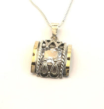 Load image into Gallery viewer, Impressive Zircon Pendant 9k Yellow Gold 925 Silver Handmade Hadar Designers()L
