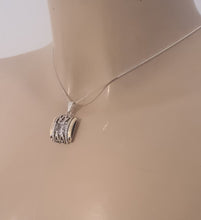 Load image into Gallery viewer, Impressive Zircon Pendant 9k Yellow Gold 925 Silver Handmade Hadar Designers()L