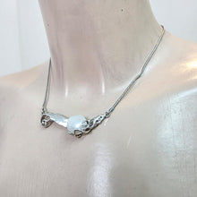 Load image into Gallery viewer, Artistic White Pearl Pendant 925 sterling Silver handmade Hadar designers () Last