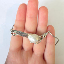 Load image into Gallery viewer, Artistic White Pearl Pendant 925 sterling Silver handmade Hadar designers () Last