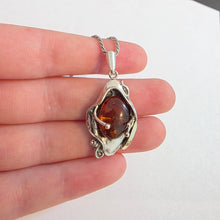 Load image into Gallery viewer, Baltic Amber Pendant 9k Yellow gold Sterling Silver (ms) Last