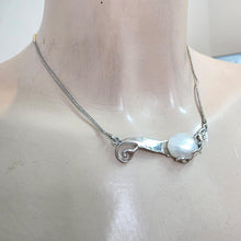 Load image into Gallery viewer, Artistic White Pearl Pendant 925 sterling Silver handmade Hadar designers () Last
