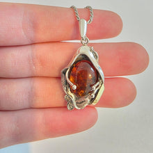 Load image into Gallery viewer, Baltic Amber Pendant 9k Yellow gold Sterling Silver (ms) Last